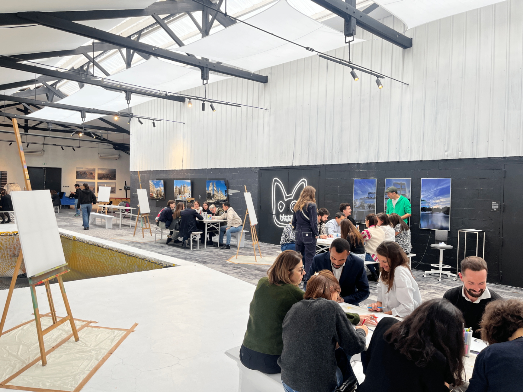 Atelier team-building graffiti en intérieur