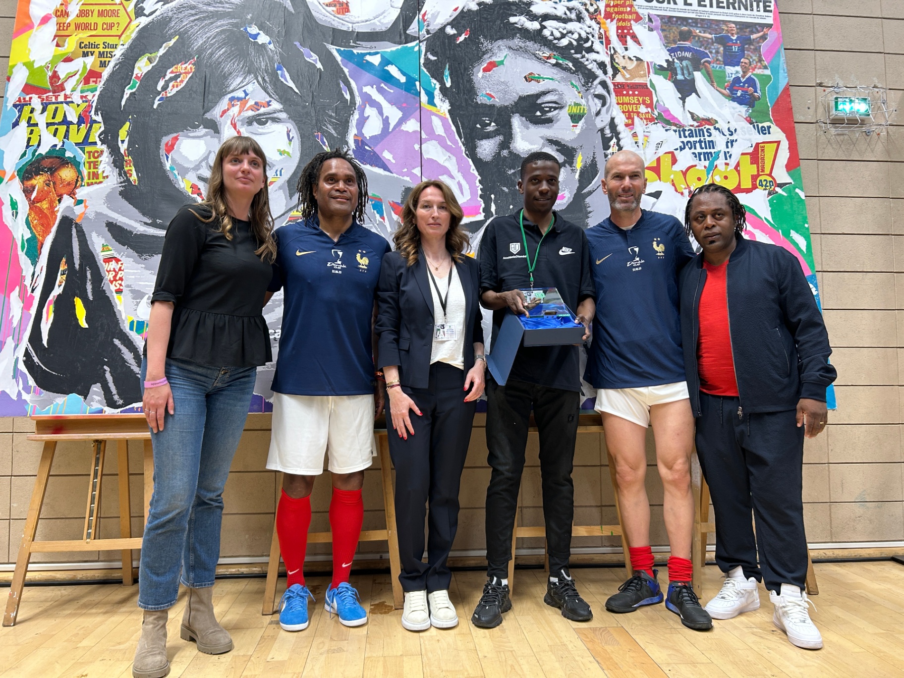 Diomède Cup — remise de prix avec Zinédine Zidane et Christian Karembeu