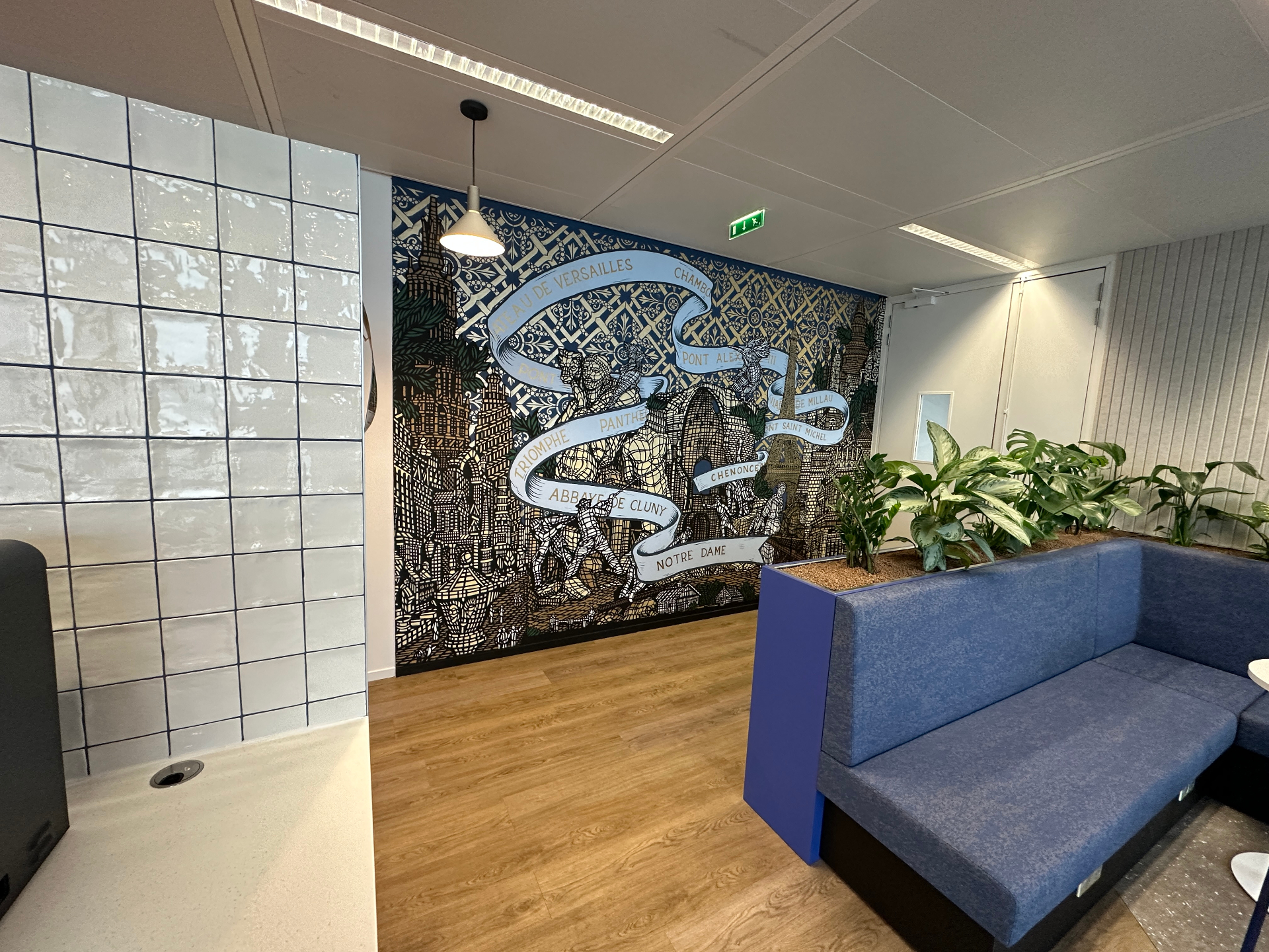 Fresque monuments de France — espace détente