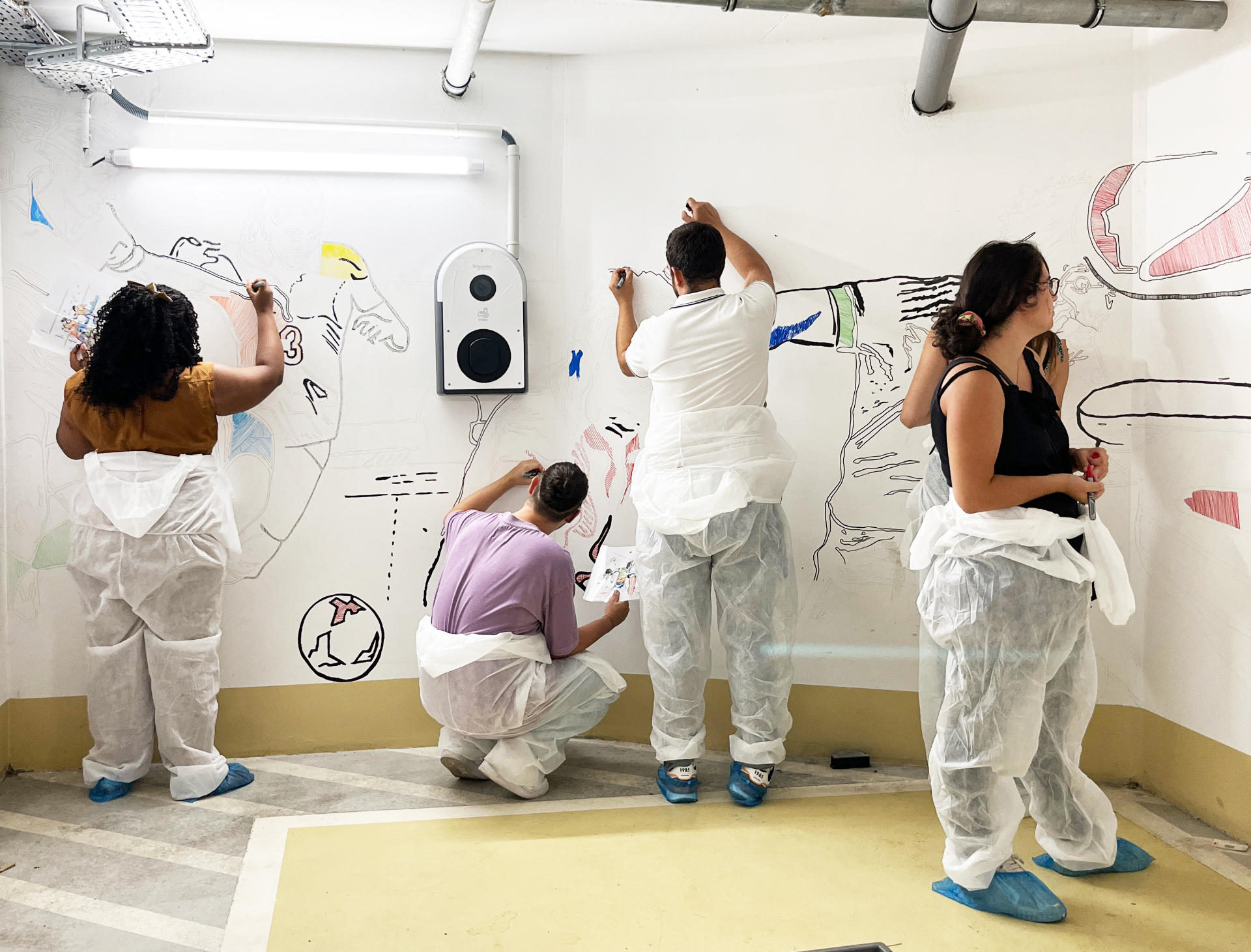 FRESQUES COLLABORATIVES JEUX OLYMPIQUES — TEAM-BUILDING / FRESQUE