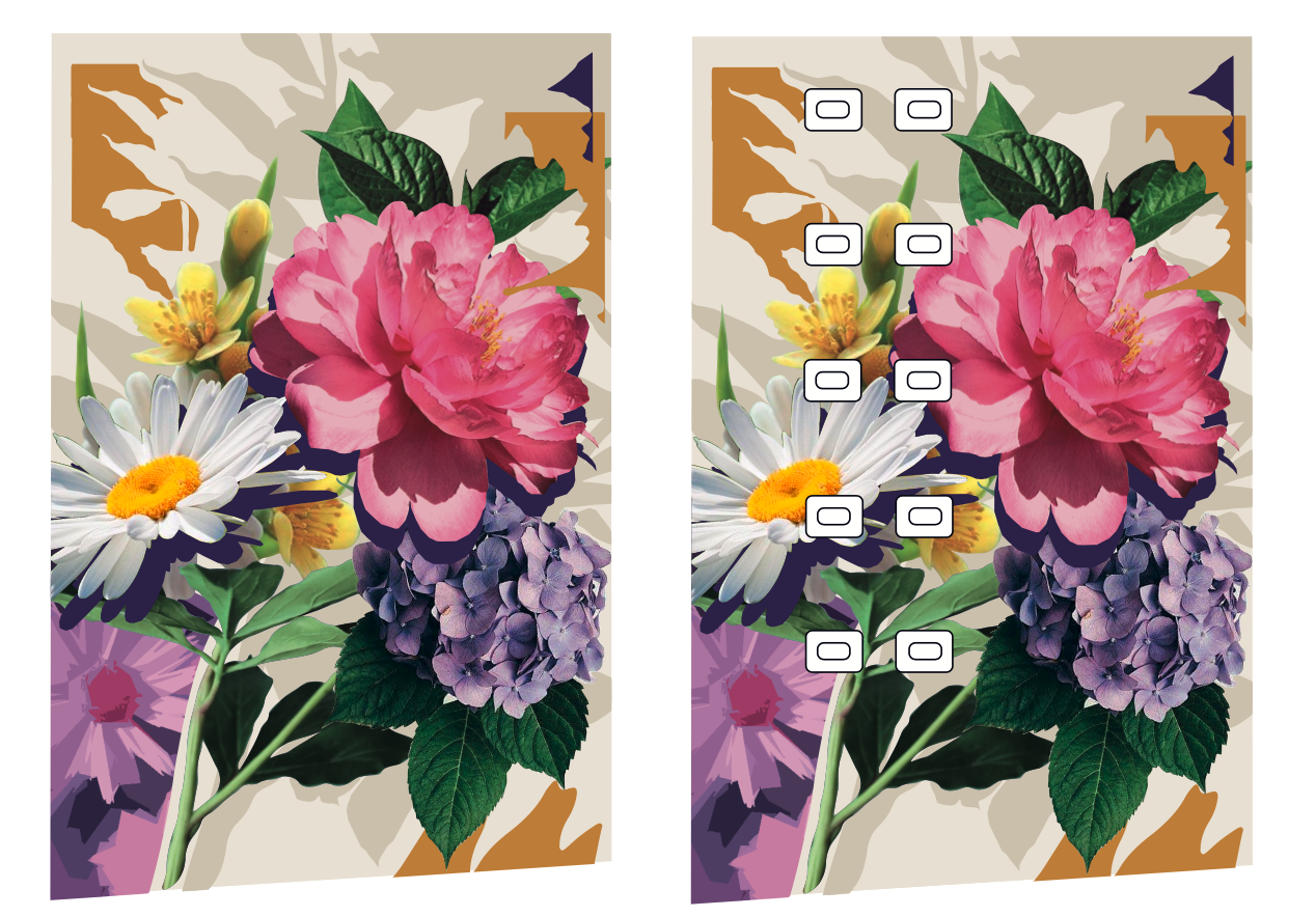 Flowers are born — étude préparatoire de la fresque