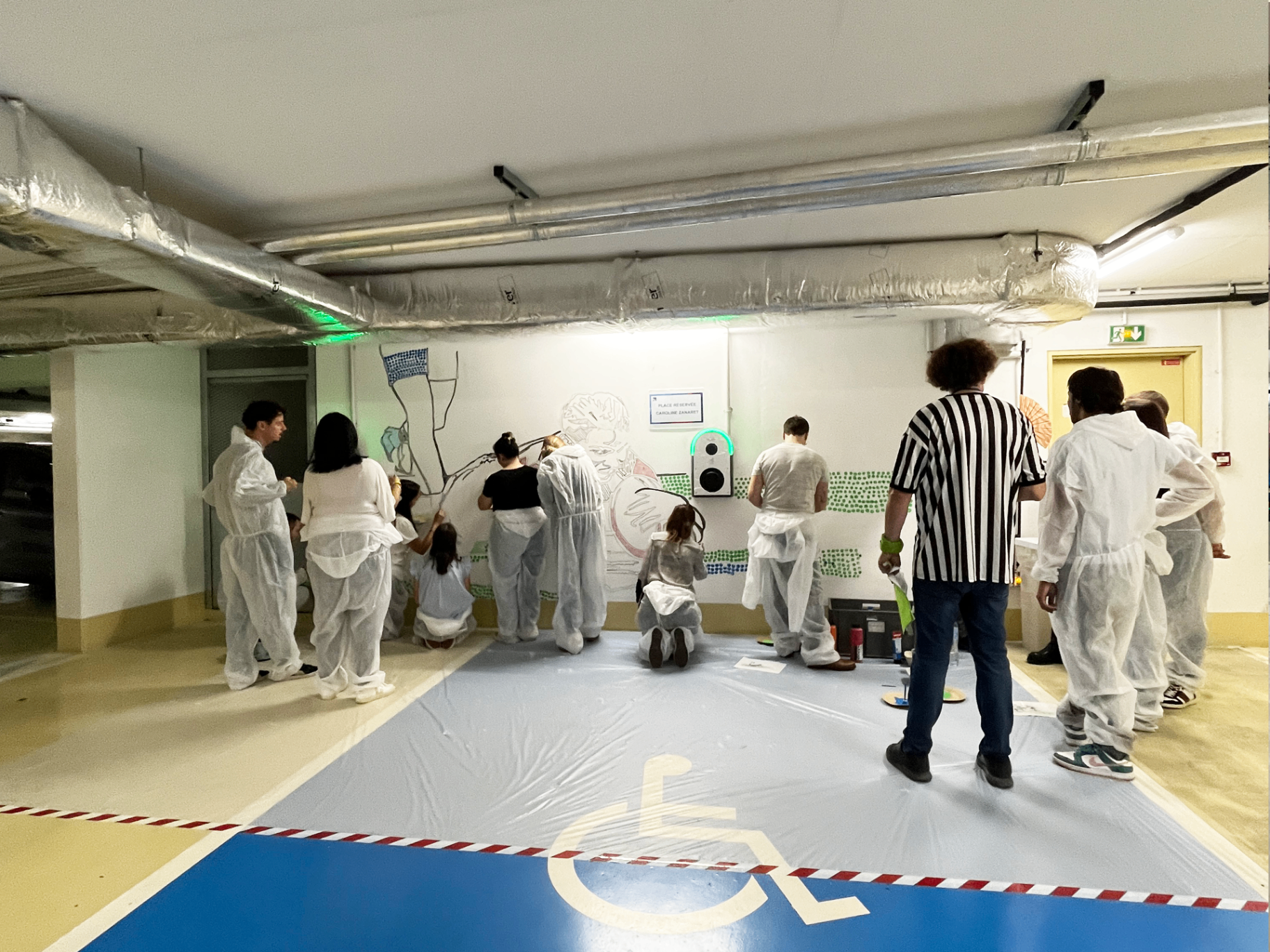 Atelier collaboratif J.O en cours de réalisation